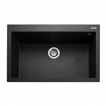 Rangemaster Oridian 1.0 Bowl Kitchen Sink with Waste Kit 790mm L x 500mm W - Charcoal