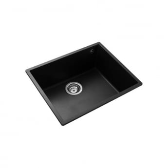 Rangemaster Oridian 1.0 Bowl Kitchen Sink with Waste Kit 540mm L x 440mm W - Charcoal