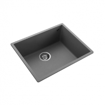 Rangemaster Oridian 1.0 Bowl Undermount Kitchen Sink with Waste Kit 540mm L x 440mm W - Concrete