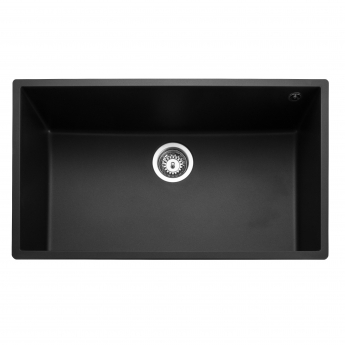 Rangemaster Oridian 1.0 Bowl Kitchen Sink with Waste Kit 760mm L x 440mm W - Charcoal
