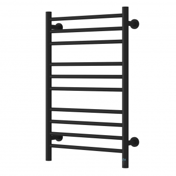 Reina Arnage Dry Electric Heated Towel Rail 800mm H x 500mm W - Matt Black