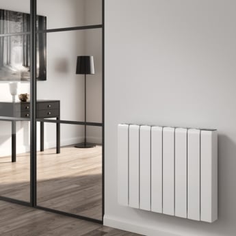 Reina Aron Die Cast Horizontal Electric Aluminium White Radiator