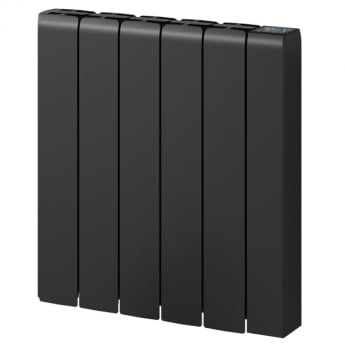 Reina Aron Die Cast Horizontal Electric Aluminium Black Radiator