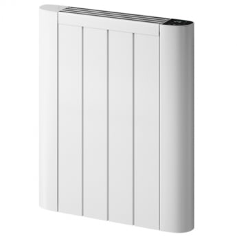 Reina Serre Electric Horizontal Aluminium Radiator 580mm H x 480mm W - White