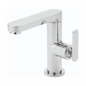 Sagittarius Eclipse Side Lever Basin Mixer Tap with Sprung Waste - Chrome