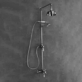 Sagittarius Traditional Shower Riser Kit with Diverter