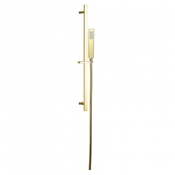 Sagittarius Sarno Shower Slide Rail and Handset Kit - Brushed Brass