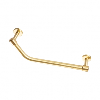 Signature Angled Grab Rail 475mm Length - Brushed Brass