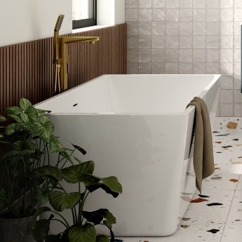 Signature Pacific Double Ended Freestanding Bath with Integrated Waste 1600mm x 750mm