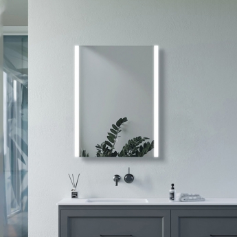 Signature Emma Front-Lit LED Bathroom Mirror with Demister Pad 700mm H x 500mm W