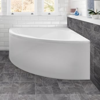 Signature Cove Double Ended Corner Bath 1350mm x 1350mm (inc Leg Set)