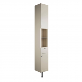 Signature Malmo Floor Standing 2-Door Tall Unit 300mm Wide - Matt Latte