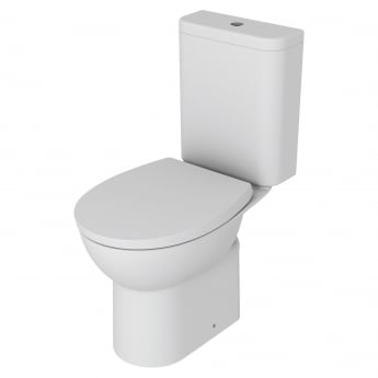 Signature QuikPak Rimless Close Coupled Toilet with Push Button Cistern - Soft Close Seat