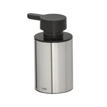 TIger Colar Round Soap Dispenser Freestanding - Polished Stainless Steel