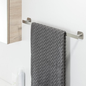 Tiger Colar Towel Rail 600mm - Brushed Stainless Steel