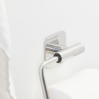 Tiger Colar Toilet Roll Holder without Flap - Polished Stainless Steel