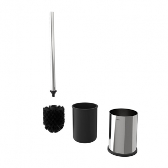 Tiger Colar Toilet Brush and Holder - Polished Stainless Steel