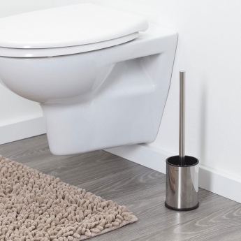 Tiger Colar Toilet Brush And Holder Freestanding - Polished Stainless Steel