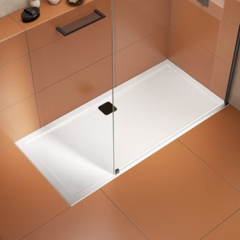 TrayMate TM25 Elementary Rectangular Anti-Slip Shower Tray 1200mm x 800mm - White