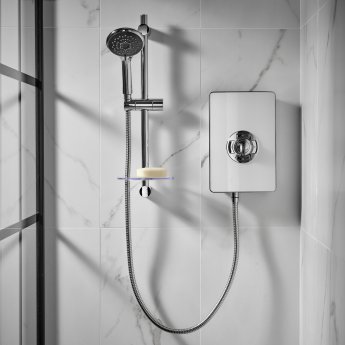Triton Aspirante Electric Shower | ASP08GSWHT | 8.5kW | Gloss White