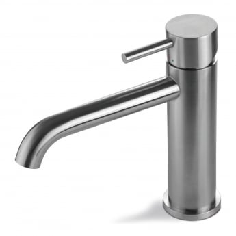 Vema Tiber Basin Mixer Tap Single Handle - Stainless Steel