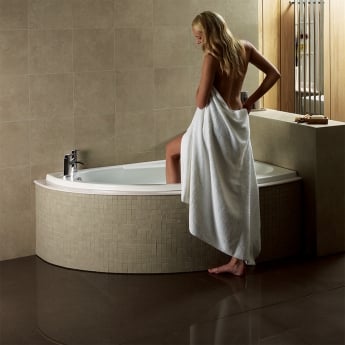 Verona Orlah Tungstenite Offset Corner Bath 1500mm x 1040mm