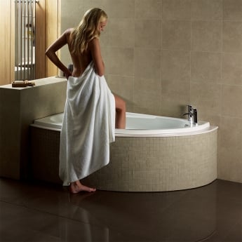 Verona Orlah Offset Corner Bath 1500mm x 1040mm