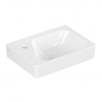 Villeroy & Boch Architectura Rectangle Wall Hung Basin 360mm Wide - 1 Left Hand Tap Hole