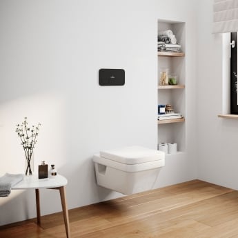 Villeroy & Boch Architectura Square Wall Hung Toilet Bundle with ViPro 2.0 Frame and Matt Black Flush Plate