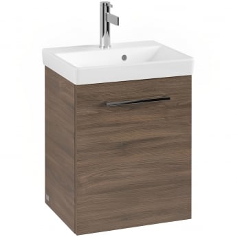 Villeroy & Boch Avento 450mm 1-Door Wall Hung Vanity Unit RH with Basin