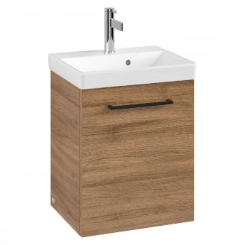 Villeroy & Boch Avento 450mm 1-Door Wall Hung Vanity Unit RH with Basin