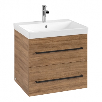 Villeroy & Boch Avento 600mm 2-Drawer Wall Hung Vanity Unit with Basin