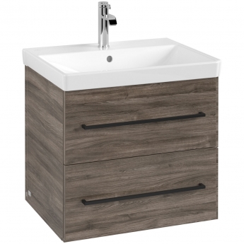 Villeroy & Boch Avento 600mm 2-Drawer Wall Hung Vanity Unit with Basin