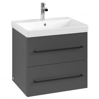 Villeroy & Boch Avento 600mm 2-Drawer Wall Hung Vanity Unit with Basin