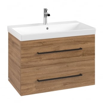 Villeroy & Boch Avento 800mm 2-Drawer Wall Hung Vanity Unit with Basin