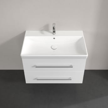 Villeroy & Boch Avento 800mm 2-Drawer Wall Hung Vanity Unit with Basin