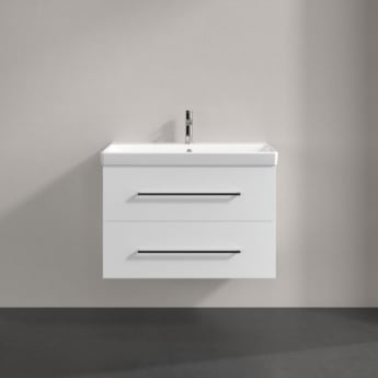 Villeroy & Boch Avento 800mm 2-Drawer Wall Hung Vanity Unit with Basin