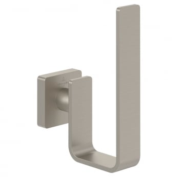 Villeroy & Boch Elements Striking Vertical Toilet Roll Holder - Brushed Nickel Matt