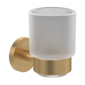 Villeroy & Boch Elements Tender Tumbler Holder - Brushed Gold