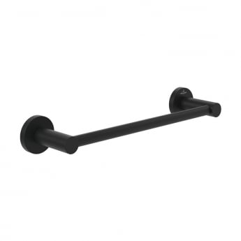 Villeroy & Boch Elements Tender Straight Towel Bar 366mm Wide - Matt Black