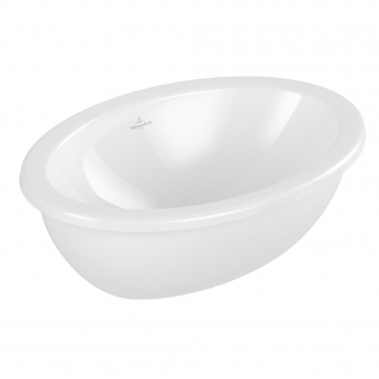 Villeroy & Boch Loop & Friends Oval Undermount Countertop Basin 430mm Wide - 0 Tap Hole