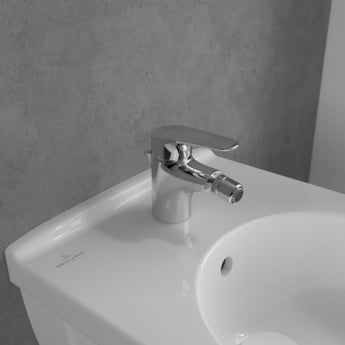 Villeroy & Boch O.novo Start Bidet Mixer Tap - Chrome