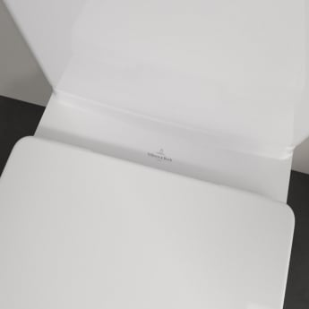 Villeroy & Boch O.novo Comfort Height Rimless Close Coupled Toilet with Push Button Cistern - Soft Close Seat