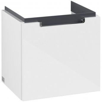 Villeroy & Boch Subway 2.0 1-Drawer Vanity Unit 450mm Wide - Glossy White