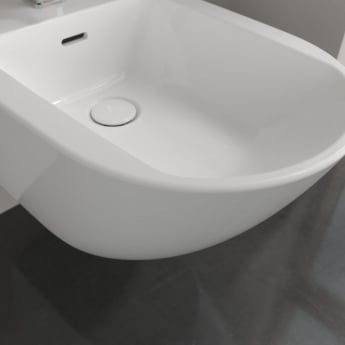 Villeroy & Boch Subway 3.0 Wall Hung Bidet 375mm Wide - 1 Tap Hole