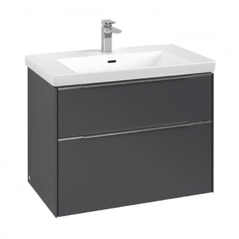 Villeroy & Boch Subway 3.0 800mm 2-Drawer Wall Hung Vanity Unit