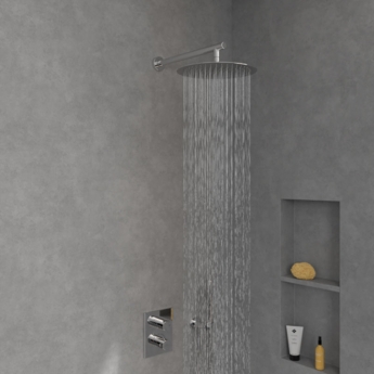 Villeroy & Boch Universal Showers Rain Round Fixed Shower Head 300mm Diameter - Chrome