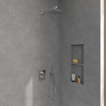 Villeroy & Boch Universal Showers Rain Square Fixed Shower Head 200mm x 200mm - Chrome