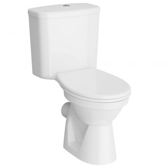 Vitra Milton Close Coupled Toilet with Push Button Cistern - Soft Close Seat