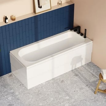 Vitra Optima Single Ended Rectangular Acrylic Bath